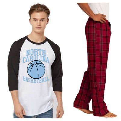 North Carolina Basketball Gift Raglan Sleeve Pajama Set