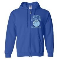 North Carolina Basketball Gift Full Zip Hoodie