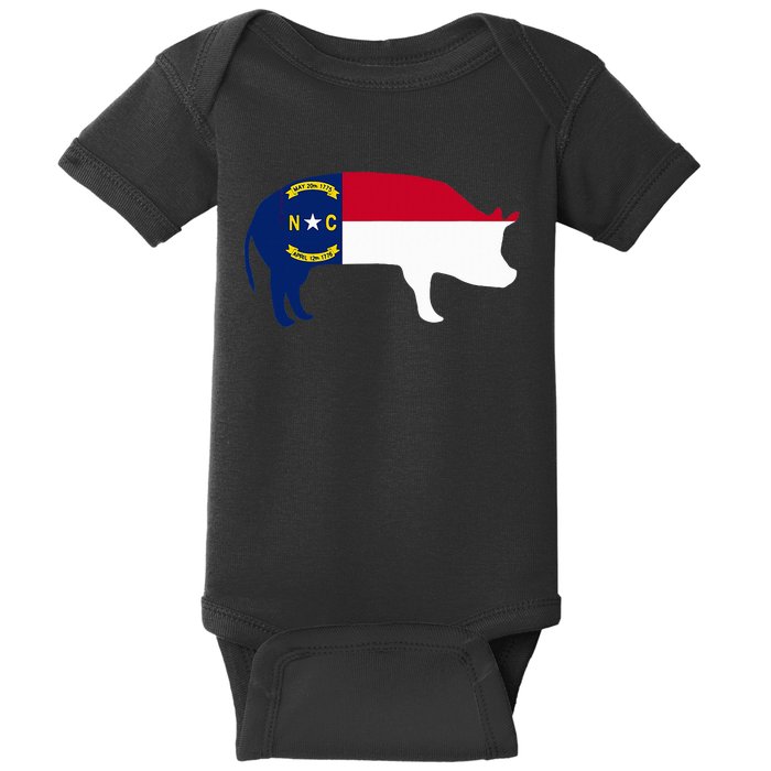 North Carolina Bbq Pork Barbecue Capitol Funny Baby Bodysuit