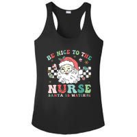 Nurse Christmas Be Nice To The Nurse Santa Is Watching Ladies PosiCharge Competitor Racerback Tank