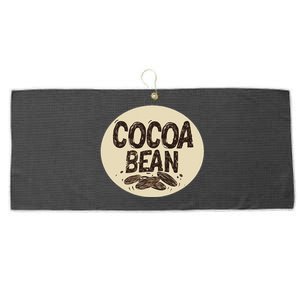 Nice Chocolate Bean For Cocoa Lovers Large Microfiber Waffle Golf Towel