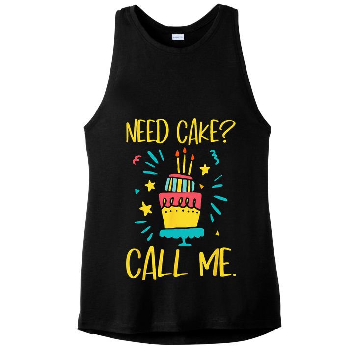 Need Cake Baking Baker Pastry Cake Decorator CakeArtist Ladies PosiCharge Tri-Blend Wicking Tank