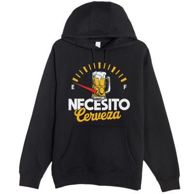 Necesito Cerveza Beer Lover Premium Pullover Hoodie