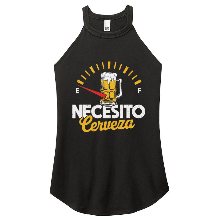 Necesito Cerveza Beer Lover Women's Perfect Tri Rocker Tank