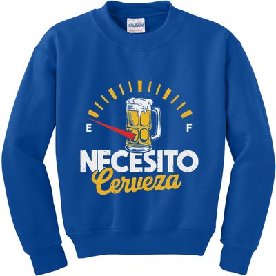 Necesito Cerveza Beer Lover Kids Sweatshirt