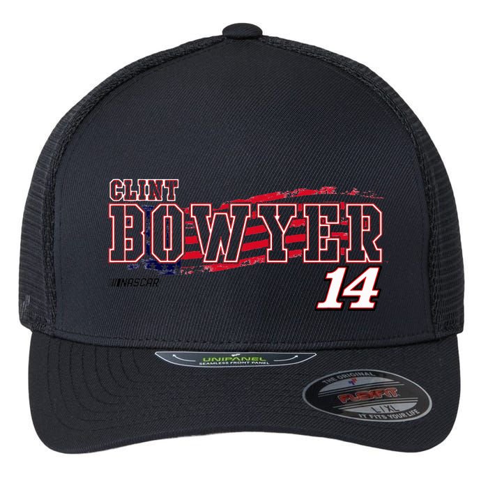 N.A.S.C.A.R Clint Bowyer Flag Flexfit Unipanel Trucker Cap