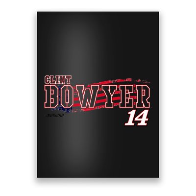 N.A.S.C.A.R Clint Bowyer Flag Poster