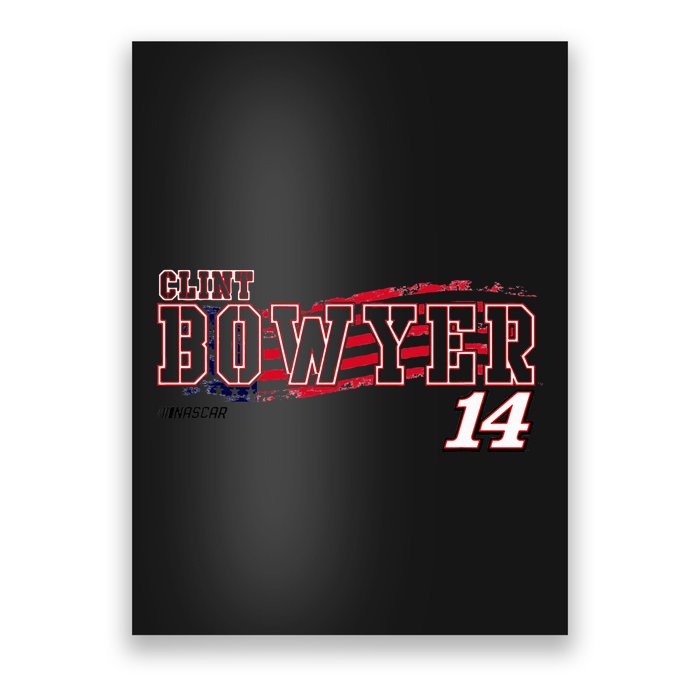 N.A.S.C.A.R Clint Bowyer Flag Poster