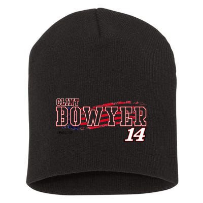 N.A.S.C.A.R Clint Bowyer Flag Short Acrylic Beanie