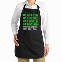 Nerd Computer Binary Code For Developer Geeks & Admins Apron