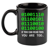Nerd Computer Binary Code For Developer Geeks & Admins 11oz C Handle Ceramic Mug