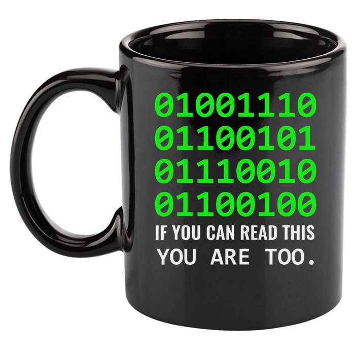 Nerd Computer Binary Code For Developer Geeks & Admins 11oz C Handle Ceramic Mug