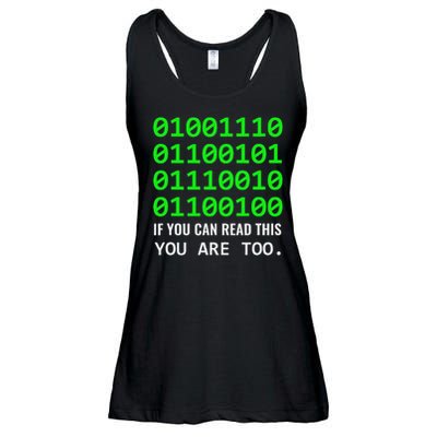 Nerd Computer Binary Code For Developer Geeks & Admins Ladies Essential Flowy Tank