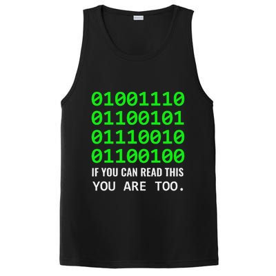 Nerd Computer Binary Code For Developer Geeks & Admins PosiCharge Competitor Tank