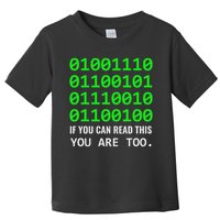 Nerd Computer Binary Code For Developer Geeks & Admins Toddler T-Shirt