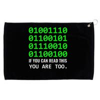 Nerd Computer Binary Code For Developer Geeks & Admins Grommeted Golf Towel