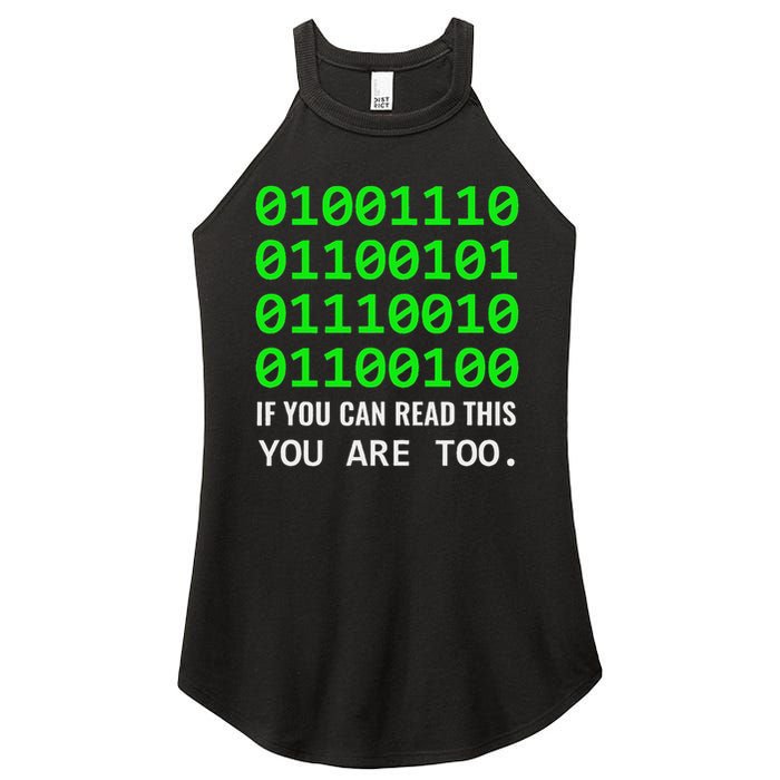 Nerd Computer Binary Code For Developer Geeks & Admins Women's Perfect Tri Rocker Tank