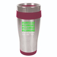 Nerd Computer Binary Code For Developer Geeks & Admins 16oz Travel Tumbler