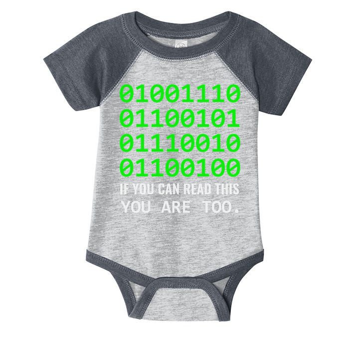 Nerd Computer Binary Code For Developer Geeks & Admins Infant Baby Jersey Bodysuit
