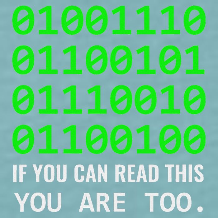 Nerd Computer Binary Code For Developer Geeks & Admins Sueded Cloud Jersey T-Shirt