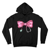 Nurse Coquette Bow Stethoscope Nursing Doctor Hoodie