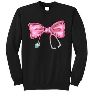 Nurse Coquette Bow Stethoscope Nursing Doctor Sweatshirt