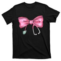 Nurse Coquette Bow Stethoscope Nursing Doctor T-Shirt