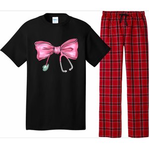 Nurse Coquette Bow Stethoscope Nursing Doctor Pajama Set