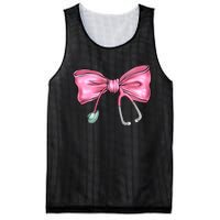 Nurse Coquette Bow Stethoscope Nursing Doctor Mesh Reversible Basketball Jersey Tank