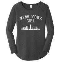 Newyork City Born Nyc New York Girl Women's Perfect Tri Tunic Long Sleeve Shirt