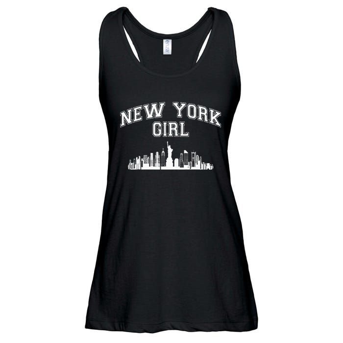 Newyork City Born Nyc New York Girl Ladies Essential Flowy Tank