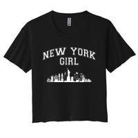 Newyork City Born Nyc New York Girl Women's Crop Top Tee