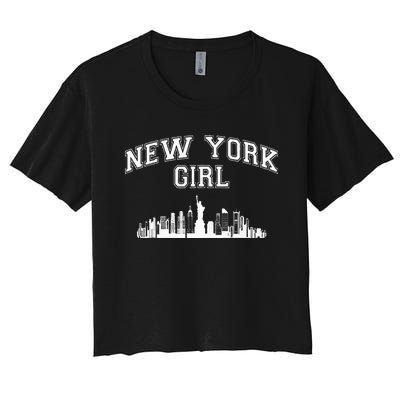 Newyork City Born Nyc New York Girl Women's Crop Top Tee