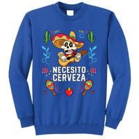 Necesito Cerveza Beer Er Alcoholic Mexican Gift Tall Sweatshirt