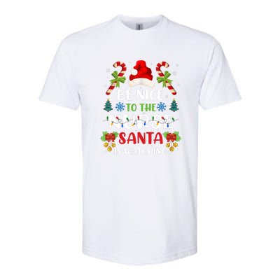 Nurse Christmas Be Nice To The Nurse Santa Is Watching Softstyle® CVC T-Shirt