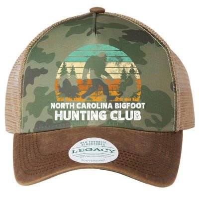 North Carolina Bigfoot Hunting Club Sasquatch Fan Gift Legacy Tie Dye Trucker Hat