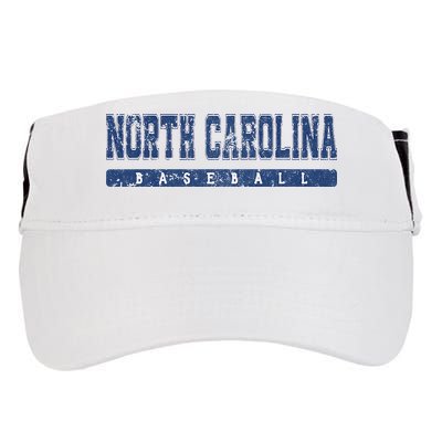 North Carolina Baseball Blue Vintage Text Adult Drive Performance Visor