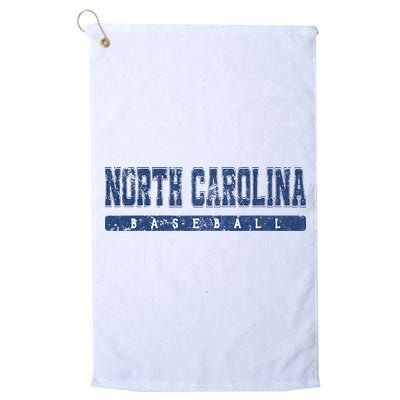 North Carolina Baseball Blue Vintage Text Golf Towel