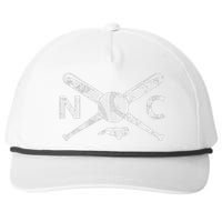 North Carolina Baseball Nc Baseball North Carolina Baseball Snapback Five-Panel Rope Hat