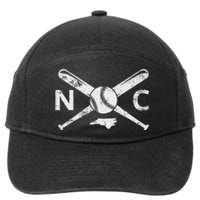 North Carolina Baseball Nc Baseball North Carolina Baseball 7-Panel Snapback Hat