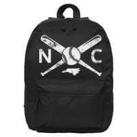 North Carolina Baseball Nc Baseball North Carolina Baseball 16 in Basic Backpack