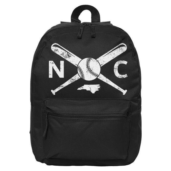 North Carolina Baseball Nc Baseball North Carolina Baseball 16 in Basic Backpack