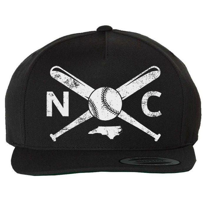 North Carolina Baseball Nc Baseball North Carolina Baseball Wool Snapback Cap