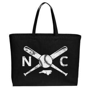 North Carolina Baseball Nc Baseball North Carolina Baseball Cotton Canvas Jumbo Tote