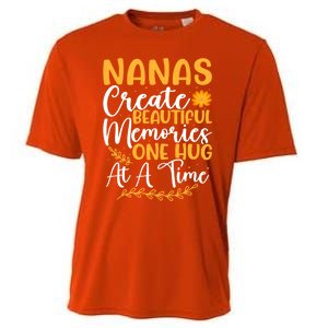 Nanas Create Beautiful Memories One Hug At A Time Funny Gift Cooling Performance Crew T-Shirt