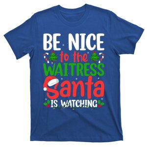 Nurse Christmas Be Nice To The Nurse Santa Is Watching Elf Gift T-Shirt