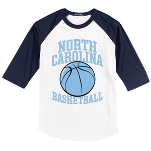 North Carolina Basketball Baseball Sleeve Shirt