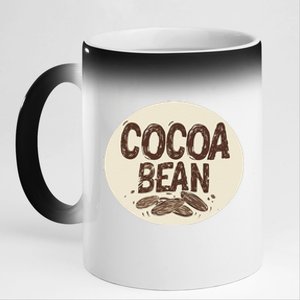 Nice Chocolate Bean For Cocoa Lovers 11oz Black Color Changing Mug