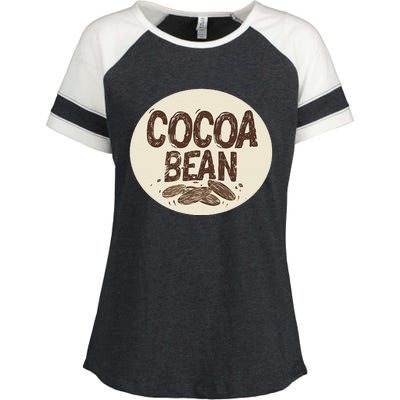 Nice Chocolate Bean For Cocoa Lovers Enza Ladies Jersey Colorblock Tee