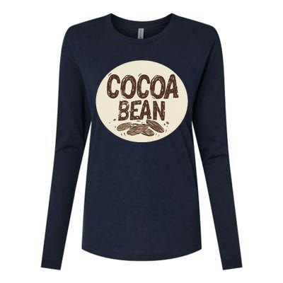 Nice Chocolate Bean For Cocoa Lovers Womens Cotton Relaxed Long Sleeve T-Shirt